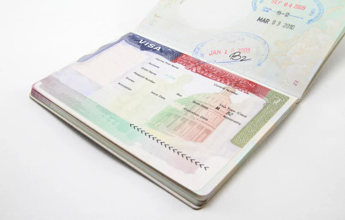Trang hộ chiếu và thị thực Hoa Kỳ